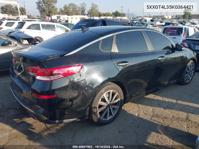 5XXGT4L35KG364421 2019 Kia Optima Lx