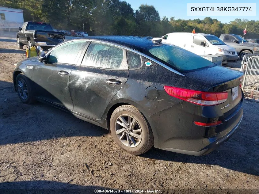 2019 Kia Optima Lx VIN: 5XXGT4L38KG347774 Lot: 40614673