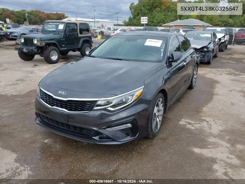 2019 Kia Optima S VIN: 5XXGT4L38KG325547 Lot: 40616667