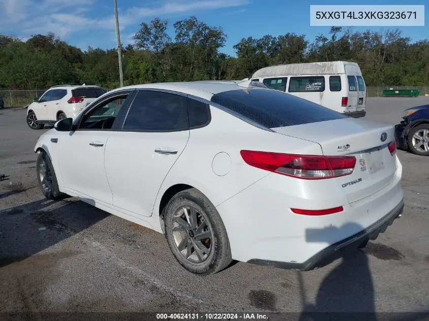 2019 Kia Optima Lx VIN: 5XXGT4L3XKG323671 Lot: 40624131