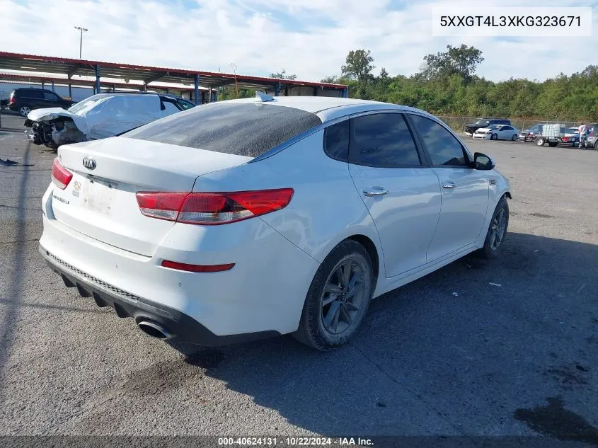 2019 Kia Optima Lx VIN: 5XXGT4L3XKG323671 Lot: 40624131