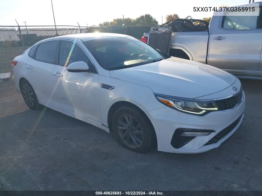 2019 Kia Optima Lx VIN: 5XXGT4L37KG355915 Lot: 40625693