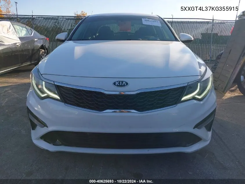 2019 Kia Optima Lx VIN: 5XXGT4L37KG355915 Lot: 40625693