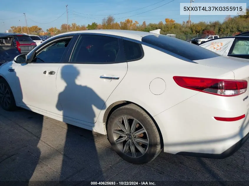 2019 Kia Optima Lx VIN: 5XXGT4L37KG355915 Lot: 40625693