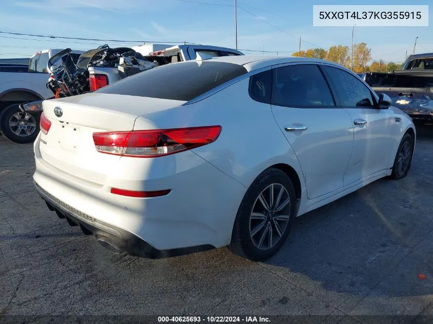 2019 Kia Optima Lx VIN: 5XXGT4L37KG355915 Lot: 40625693