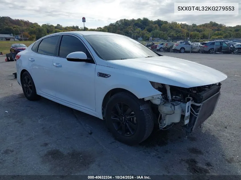 2019 Kia Optima Lx/S VIN: 5XXGT4L32KG279553 Lot: 40632334