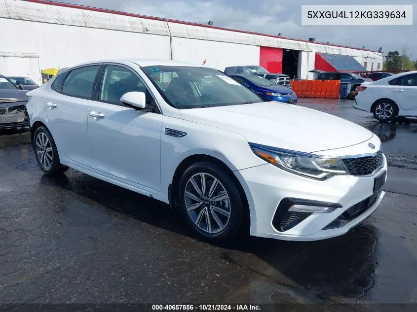 2019 Kia Optima Ex VIN: 5XXGU4L12KG339634 Lot: 40657856