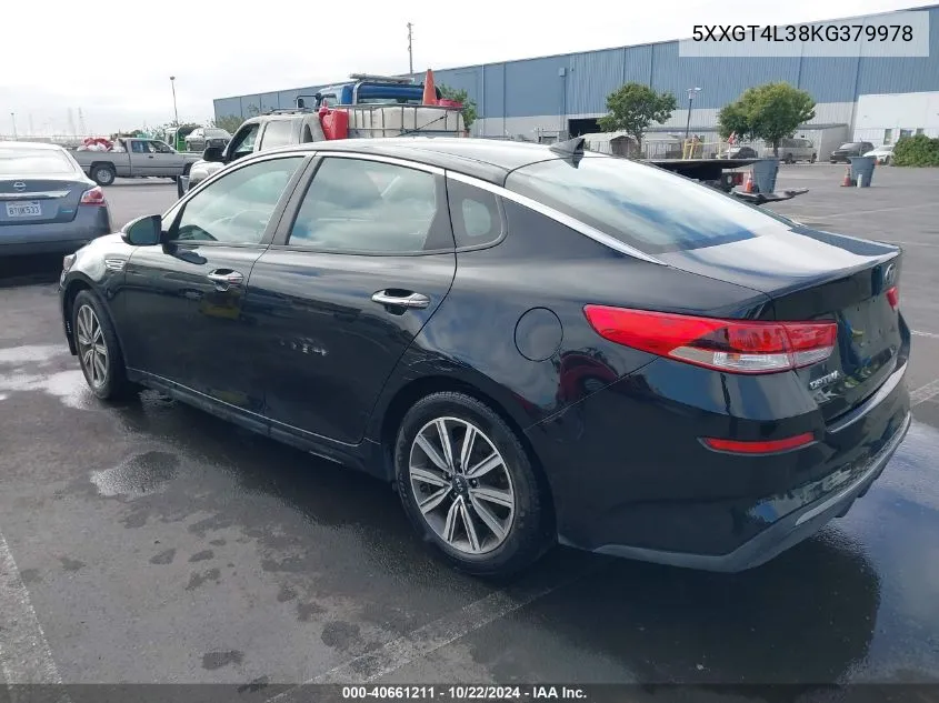 2019 Kia Optima Lx VIN: 5XXGT4L38KG379978 Lot: 40661211