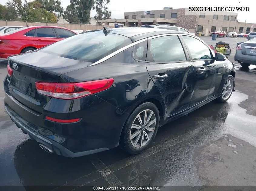 2019 Kia Optima Lx VIN: 5XXGT4L38KG379978 Lot: 40661211