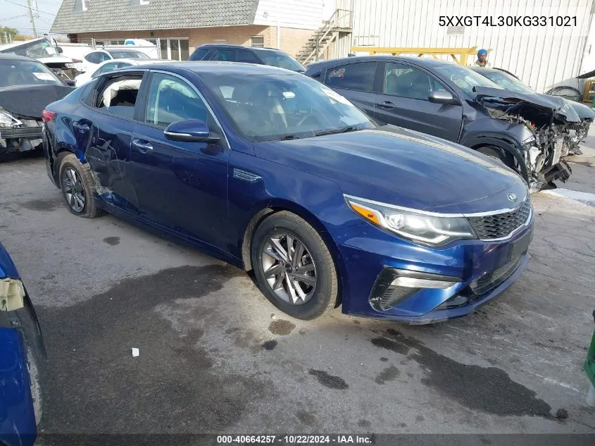 2019 Kia Optima Lx VIN: 5XXGT4L30KG331021 Lot: 40664257