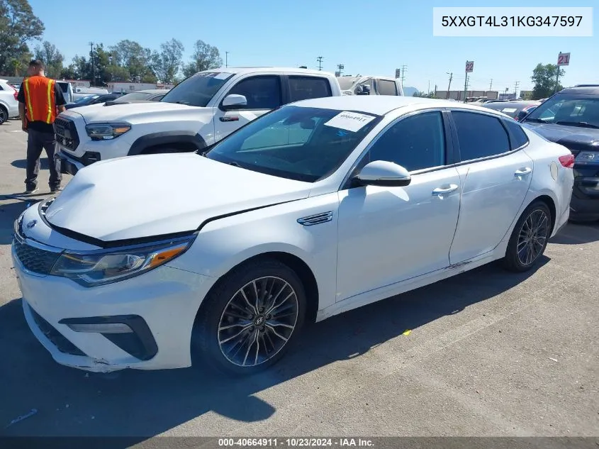 2019 Kia Optima Lx VIN: 5XXGT4L31KG347597 Lot: 40664911