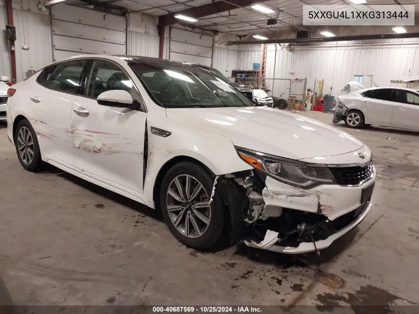 2019 Kia Optima Ex VIN: 5XXGU4L1XKG313444 Lot: 40687569