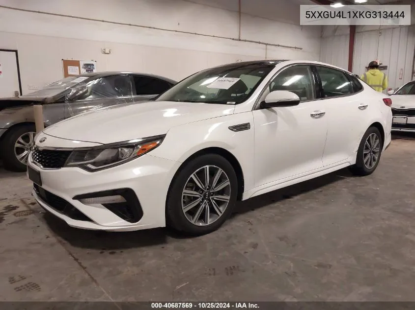 2019 Kia Optima Ex VIN: 5XXGU4L1XKG313444 Lot: 40687569