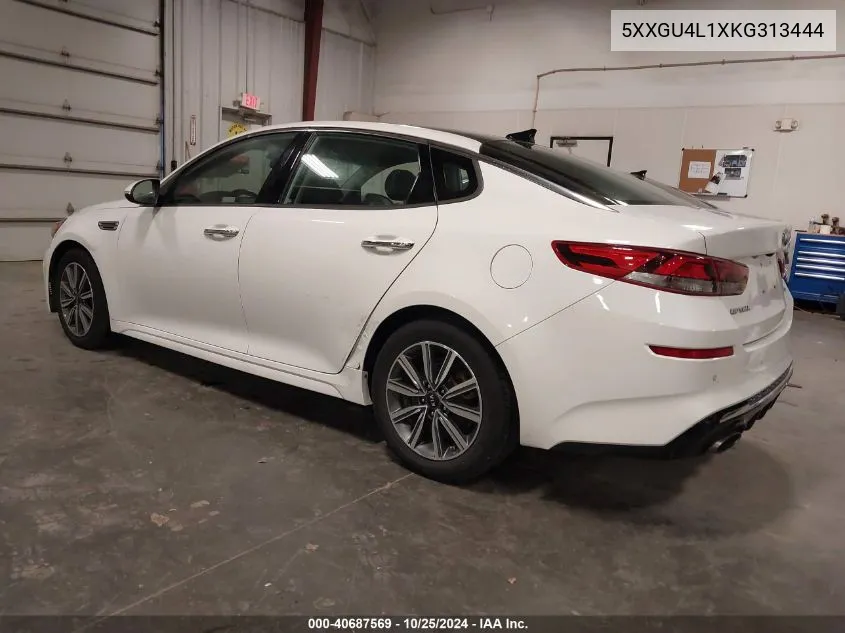 2019 Kia Optima Ex VIN: 5XXGU4L1XKG313444 Lot: 40687569