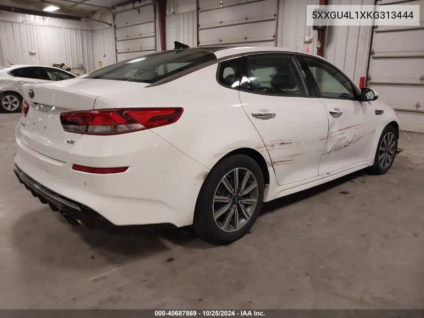 2019 Kia Optima Ex VIN: 5XXGU4L1XKG313444 Lot: 40687569