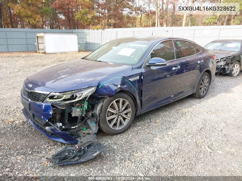 2019 Kia Optima Ex VIN: 5XXGU4L16KG328622 Lot: 40698763