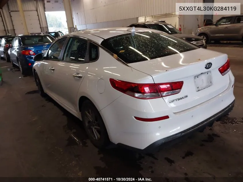 5XXGT4L30KG284119 2019 Kia Optima Lx/S