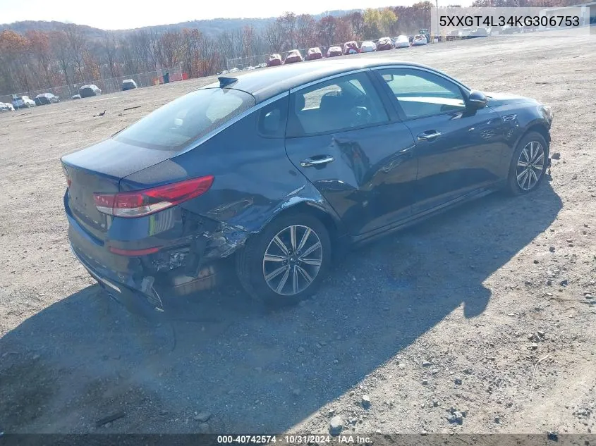 2019 Kia Optima Lx VIN: 5XXGT4L34KG306753 Lot: 40742574