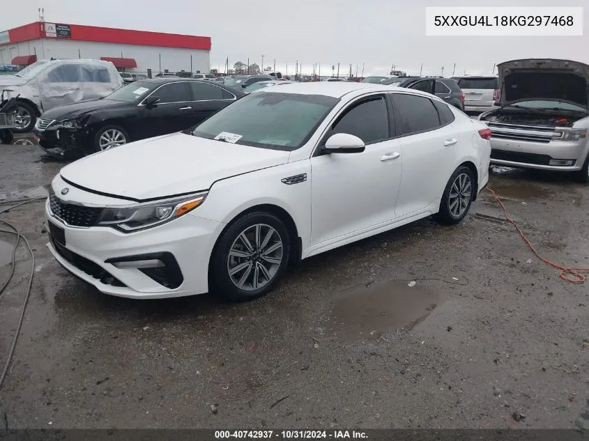 2019 Kia Optima Ex VIN: 5XXGU4L18KG297468 Lot: 40742937