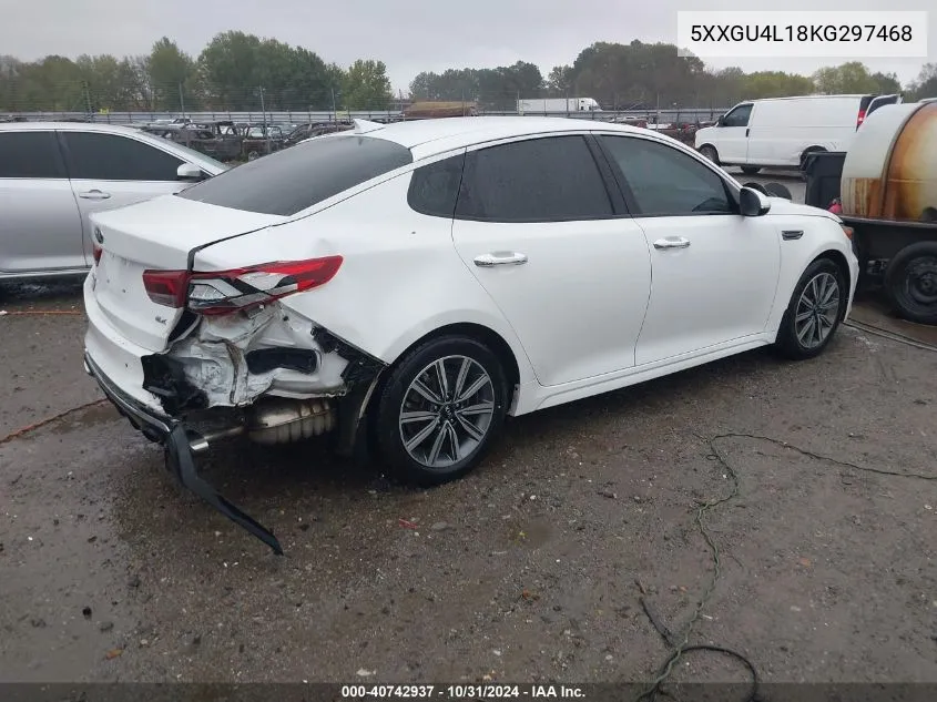 2019 Kia Optima Ex VIN: 5XXGU4L18KG297468 Lot: 40742937