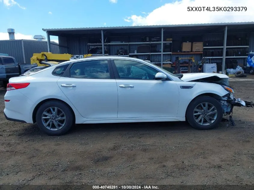 5XXGT4L35KG293379 2019 Kia Optima Lx