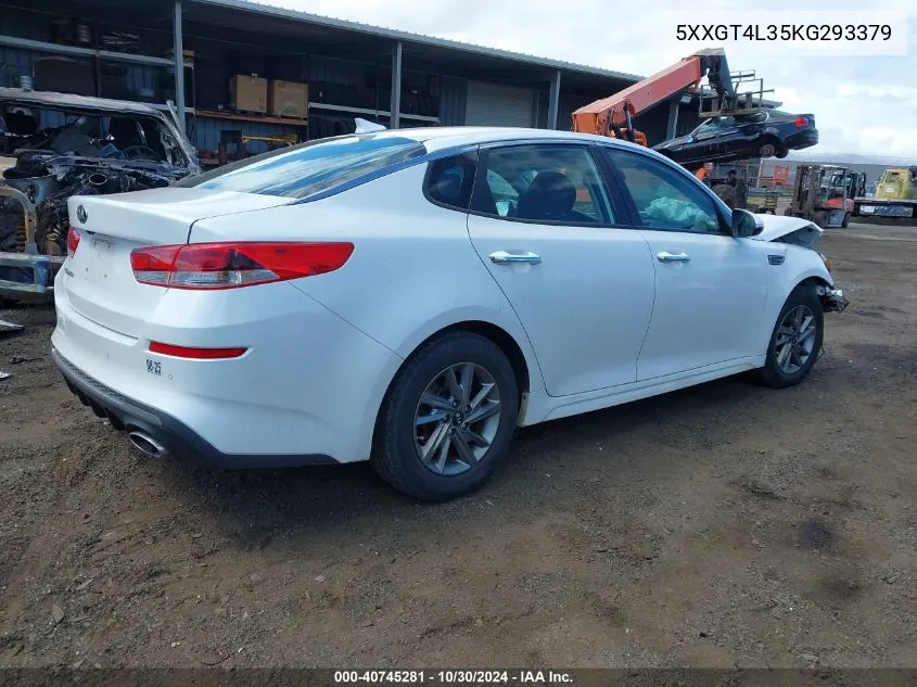 5XXGT4L35KG293379 2019 Kia Optima Lx