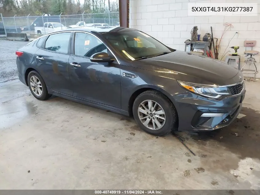 2019 Kia Optima Lx VIN: 5XXGT4L31KG277387 Lot: 40749919