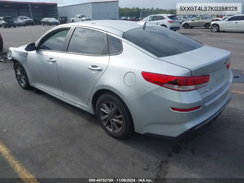 2019 Kia Optima Lx VIN: 5XXGT4L37KG358328 Lot: 40752769