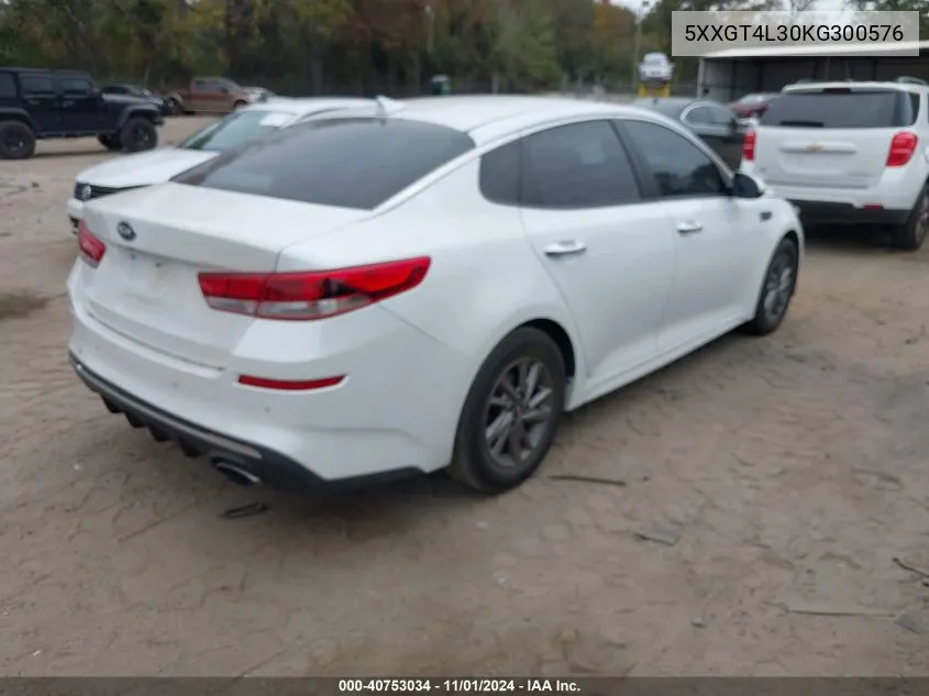 2019 Kia Optima Lx VIN: 5XXGT4L30KG300576 Lot: 40753034