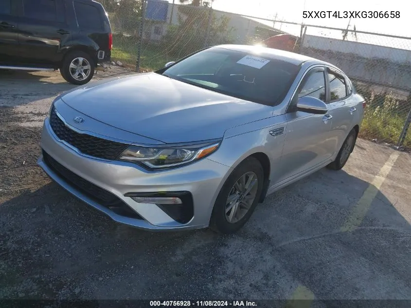 2019 Kia Optima Lx VIN: 5XXGT4L3XKG306658 Lot: 40756928