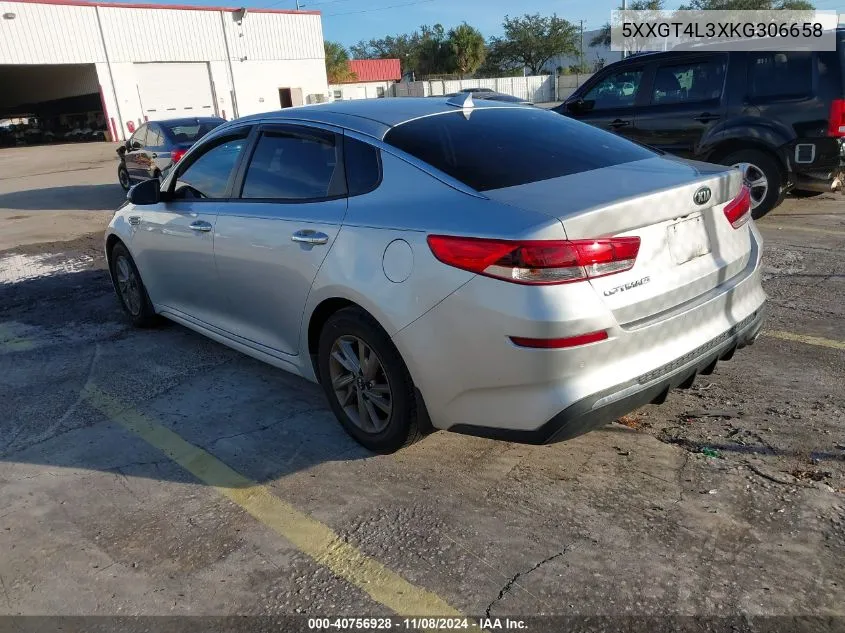 2019 Kia Optima Lx VIN: 5XXGT4L3XKG306658 Lot: 40756928