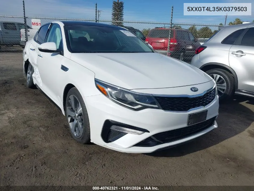 2019 Kia Optima Lx/S VIN: 5XXGT4L35KG379503 Lot: 40762321