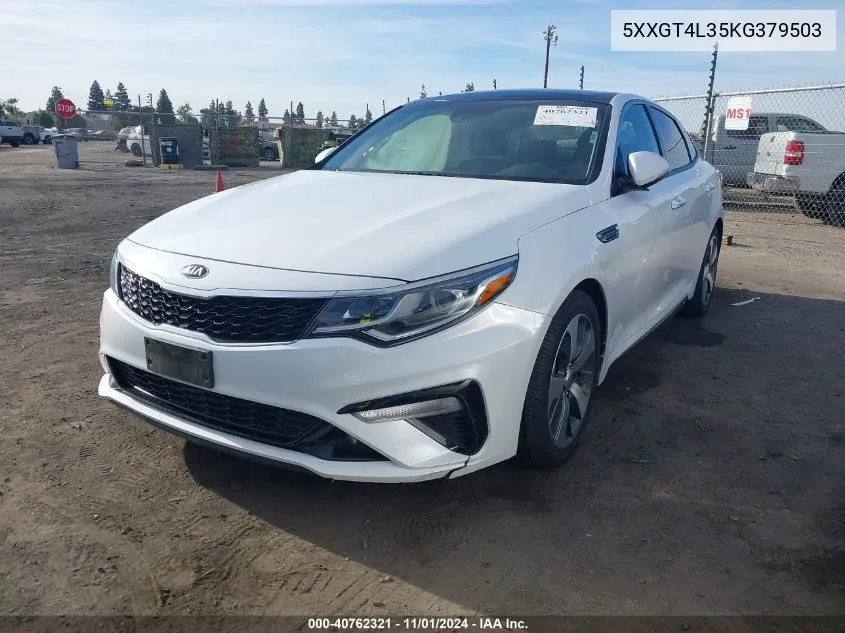 2019 Kia Optima Lx/S VIN: 5XXGT4L35KG379503 Lot: 40762321