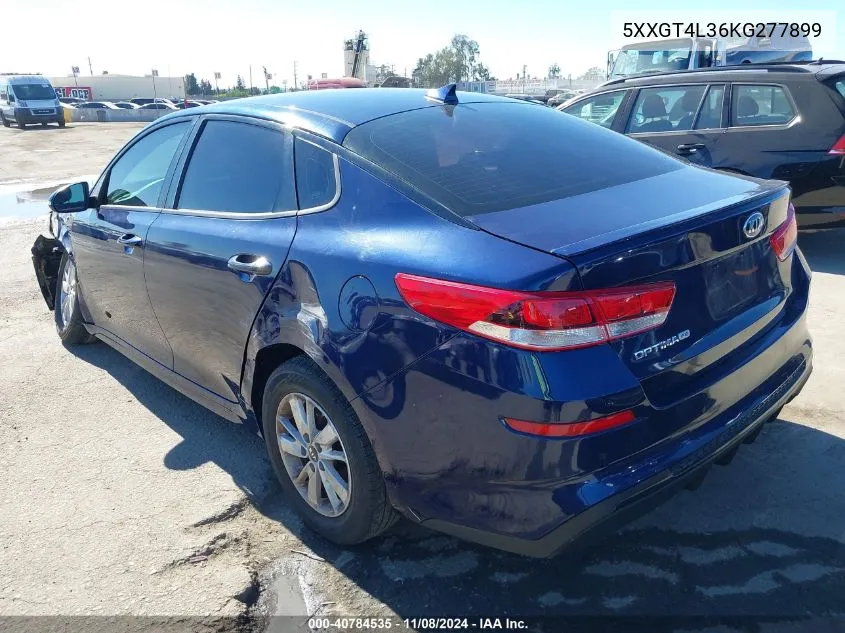 2019 Kia Optima Lx VIN: 5XXGT4L36KG277899 Lot: 40784535