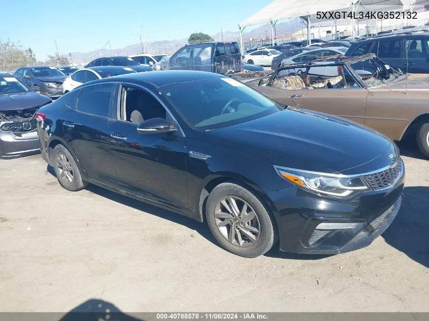 2019 Kia Optima Lx VIN: 5XXGT4L34KG352132 Lot: 40788578