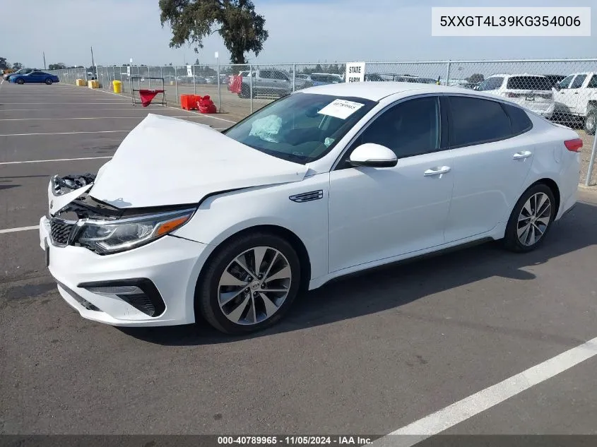 2019 Kia Optima S VIN: 5XXGT4L39KG354006 Lot: 40789965