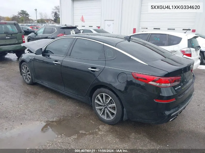 2019 Kia Optima Ex VIN: 5XXGU4L1XKG334620 Lot: 40790131