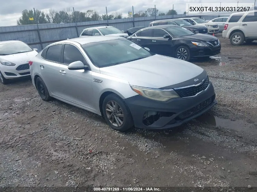 2019 Kia Optima Lx VIN: 5XXGT4L33KG312267 Lot: 40791269