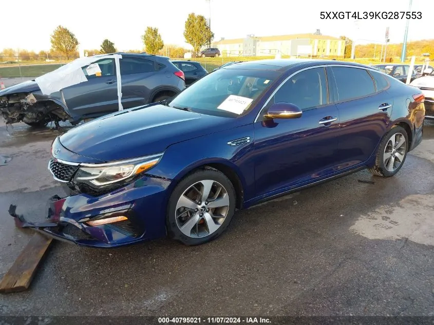 2019 Kia Optima S VIN: 5XXGT4L39KG287553 Lot: 40795021