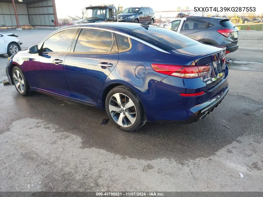 2019 Kia Optima S VIN: 5XXGT4L39KG287553 Lot: 40795021