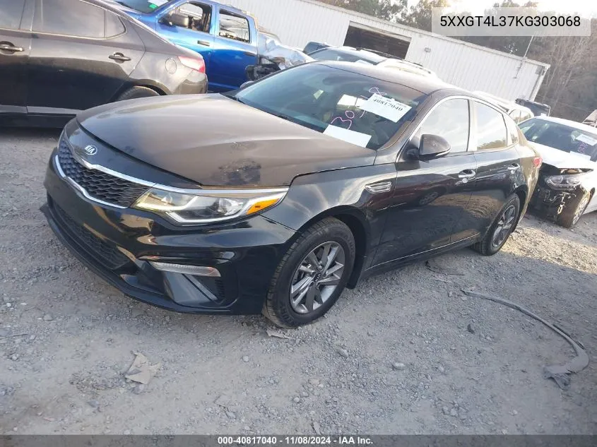 2019 Kia Optima Lx VIN: 5XXGT4L37KG303068 Lot: 40817040