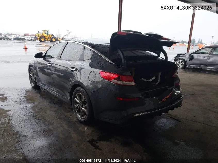 2019 Kia Optima Lx VIN: 5XXGT4L30KG324926 Lot: 40818672