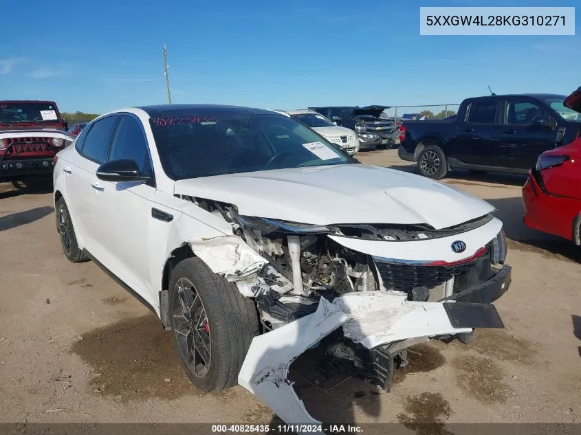 2019 Kia Optima Sx Turbo VIN: 5XXGW4L28KG310271 Lot: 40825435