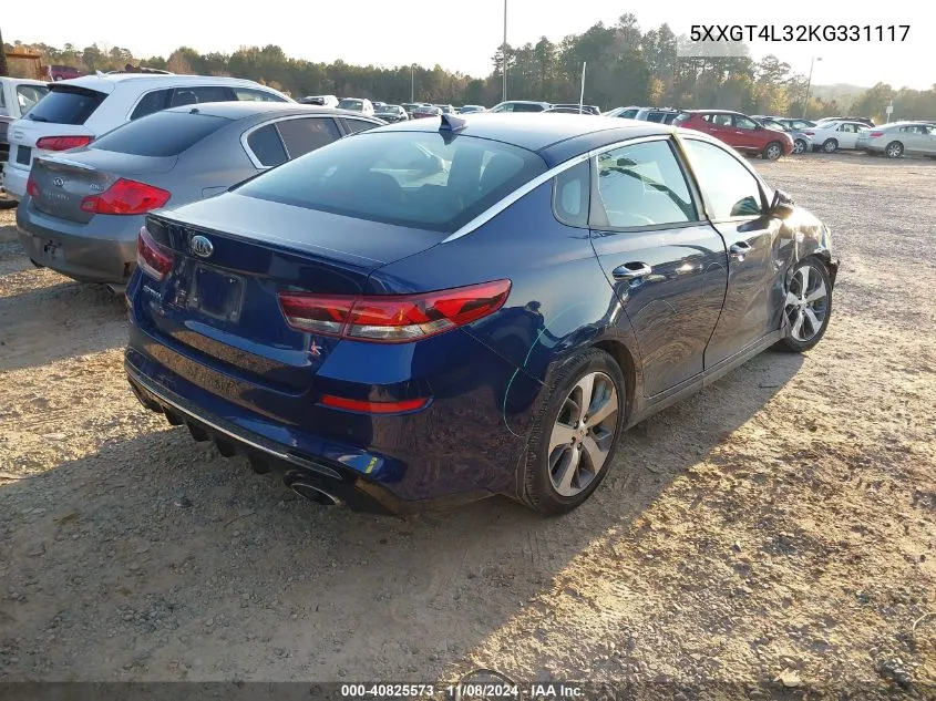 2019 Kia Optima S VIN: 5XXGT4L32KG331117 Lot: 40825573