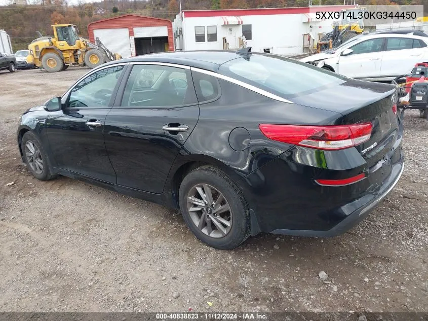 2019 Kia Optima Lx VIN: 5XXGT4L30KG344450 Lot: 40838823