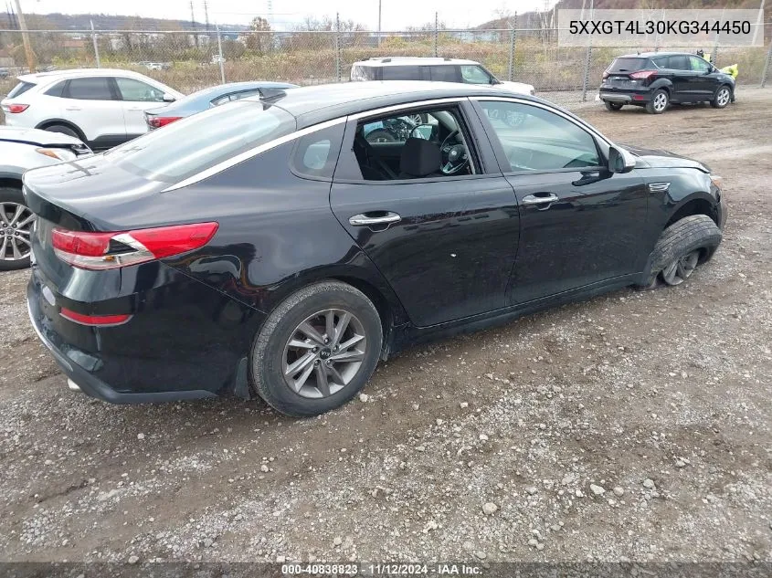 2019 Kia Optima Lx VIN: 5XXGT4L30KG344450 Lot: 40838823