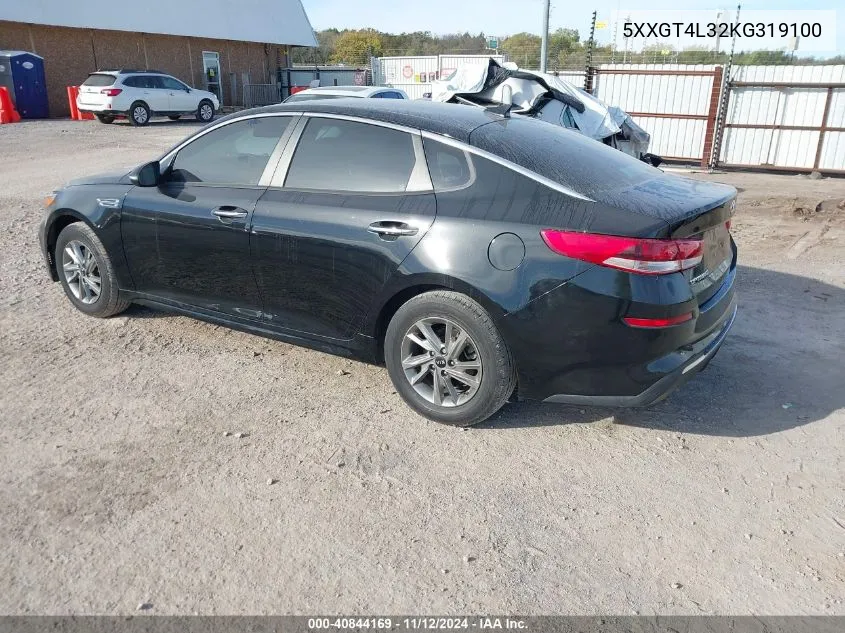 2019 Kia Optima Lx VIN: 5XXGT4L32KG319100 Lot: 40844169