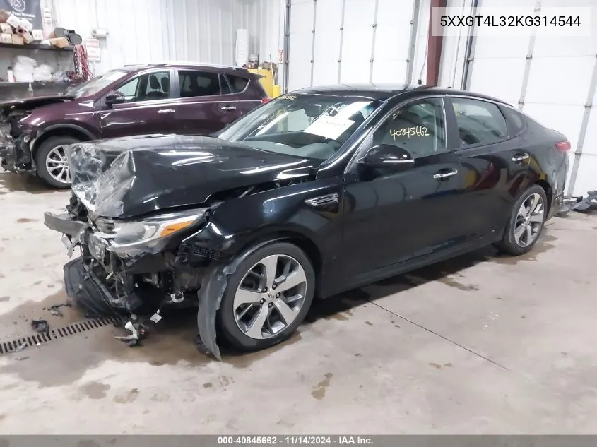 2019 Kia Optima S VIN: 5XXGT4L32KG314544 Lot: 40845662