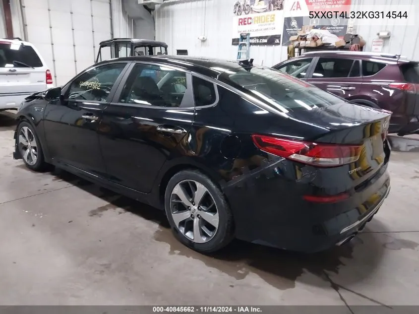 2019 Kia Optima S VIN: 5XXGT4L32KG314544 Lot: 40845662