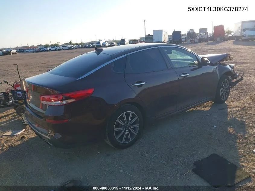 2019 Kia Optima Lx VIN: 5XXGT4L30KG378274 Lot: 40850315